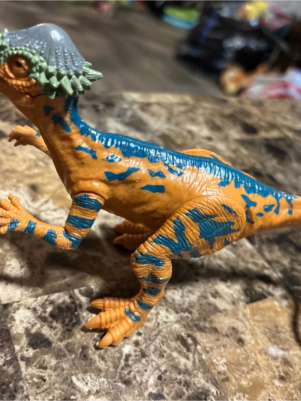Orange & Blue Reptile Toy for Pets Reptile this Dino eyes light up and roars